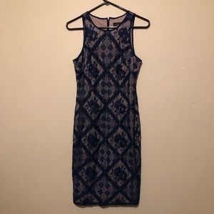 Navy lace dress